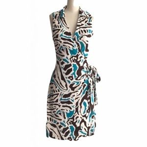 Diane Von Furstenberg Silk St Troy Wrap Dress